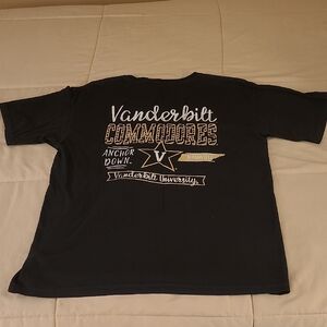 Vanderbilt Commodores Comfort Colors Adult Black T-Shirt Size L Unisex